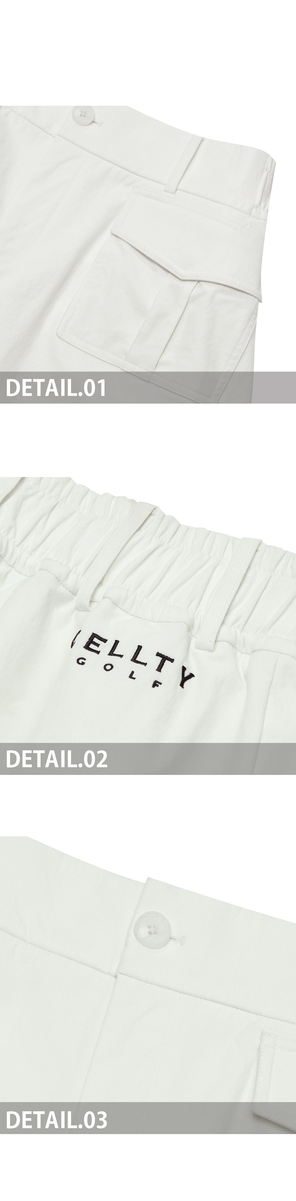 [CELLTY] Slim Banding Outpocket Skirt - Ivory