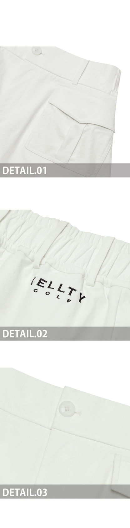[CELLTY] Slim Banding Outpocket Skirt - Ivory