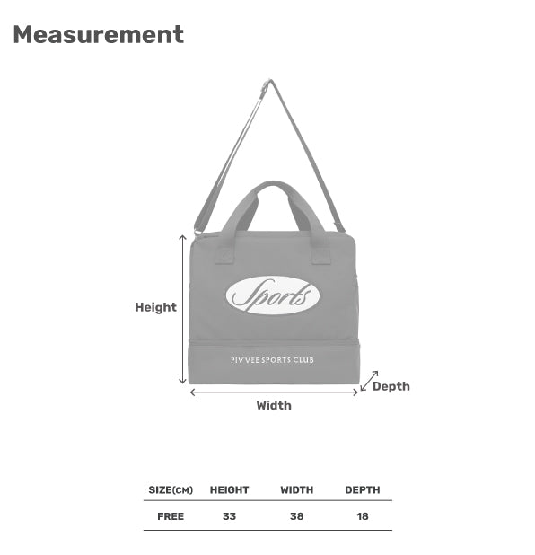 [piv'vee] Sports Logo Boston Bag - Ocean Navy