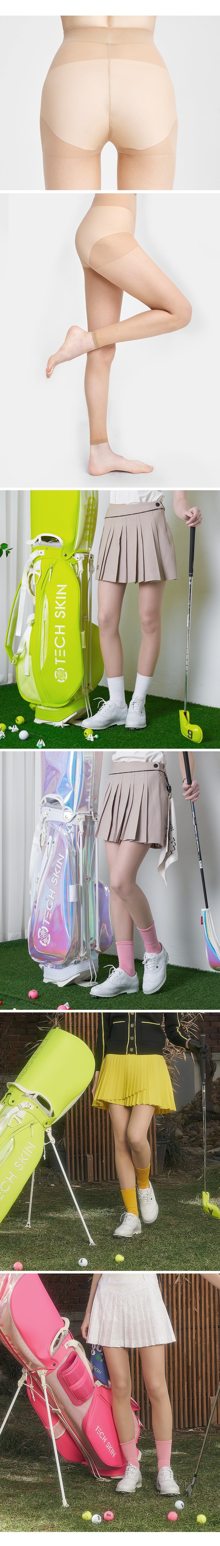 TECHSKIN Cool Nude Toeless Golf Stockings