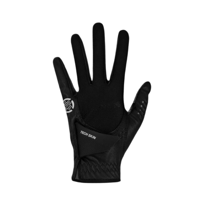 TECHSKIN Men's All-Silicone Black Golf Glove