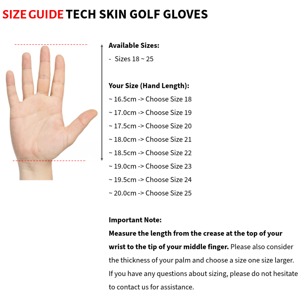 TECHSKIN Men's All-Silicone Black Golf Glove