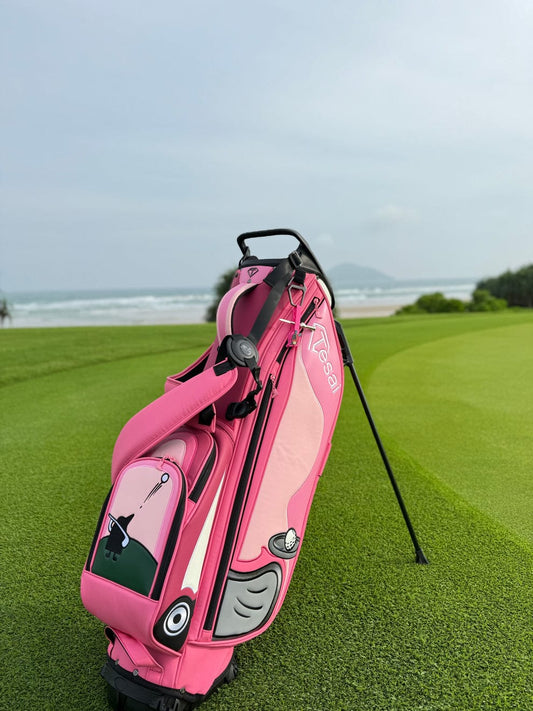 TESAI Signature Stand Bag in Vitality Rose