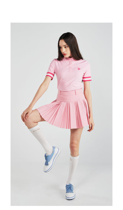[CELLTY] Color Half Sleeve PK Collar - Pink