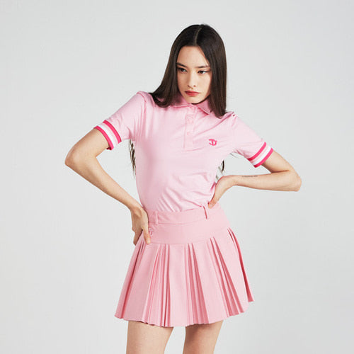 [CELLTY] Vivid Light Pleats Skirt - Pink